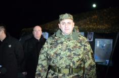 The Minister of Defence Saw in the New Year with the Members of the 250th Rocket Brigade