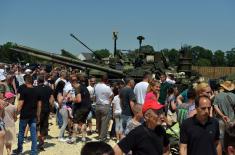 Display of weapons and military equipment at Ušće