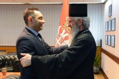 Meeting of Minister Vulin and Bishop of Šumadija and Military Bishop Jovan