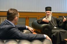 Meeting of Minister Vulin and Bishop of Šumadija and Military Bishop Jovan