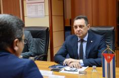 Meeting of Minister Vulin and the Ambassador of the Republic of Cuba
