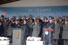 Ceremony to mark 60th anniversary of formation of 250th Air Defence Missile Brigade