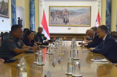 Састанак министра Стефановића са делегацијом Стратегијске обавештајне агенције Оружаних снага Индонезије