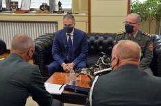 Састанак министра Стефановића са одлазећим и новим изаслаником одбране Краљевине Норвешке