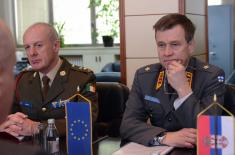 State Secretary Živković meets with the Director General of the EU Military Staff Pulkkinen