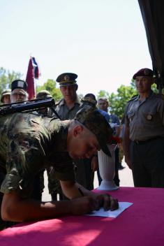 Taking the military oath