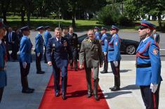 General Mojsilović and Woltersa talks at the General Staff of the Serbian Armed Forces