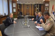 Meeting between Minister Stefanović and Ambassador of Jordan Sweidat