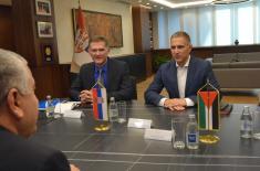 Meeting between Minister Stefanović and Ambassador of Jordan Sweidat