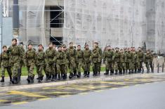 Military Academy Cadets on Loaded March