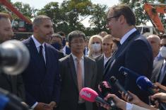 President Vučić lays foundation stone of new vaccine factory