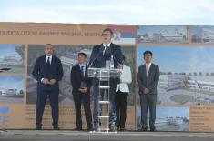 President Vučić lays foundation stone of new vaccine factory
