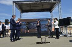 President Vučić lays foundation stone of new vaccine factory