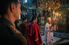 Министар Гашић присуствовао архијерејској литургији у манастиру Хиландар