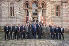 Министар Гашић присуствовао архијерејској литургији у манастиру Хиландар