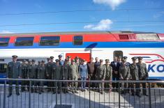 Министар Гашић путовао брзим возом „Соко“ до Суботице заједно са кадетима Војне академије