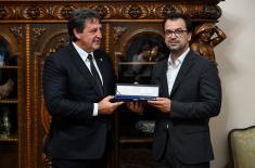 Prijem polaznika 13. klase Visokih studija bezbednosti i odbrane kod ministra Gašića