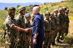 Minister Vučević attends PASARS firing demonstration at Pasuljanske Livade range