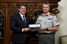 Prijem polaznika 13. klase Visokih studija bezbednosti i odbrane kod ministra Gašića