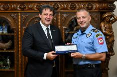 Prijem polaznika 13. klase Visokih studija bezbednosti i odbrane kod ministra Gašića