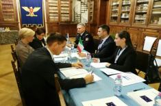 Sastanak ministra Đorđevića sa ministarkom odbrane Italije