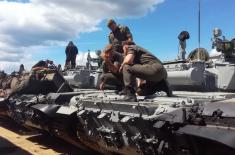Final Preparations of Tankmen for the International Military Games