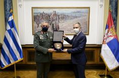 Minister Stefanović meets with Chief of Hellenic National Defence General Staff