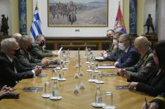 Minister Stefanović meets with Chief of Hellenic National Defence General Staff