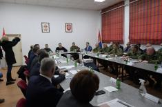 President Vučić arrives at  "Sergeant - Pilot Mihajlo Petrović" military airport