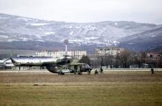 Demonstration of capabilities of part of AF and AD helicopter units and 63rd Parachute Brigade