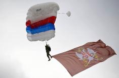 Demonstration of capabilities of part of AF and AD helicopter units and 63rd Parachute Brigade