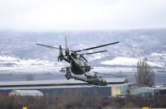Demonstration of capabilities of part of AF and AD helicopter units and 63rd Parachute Brigade