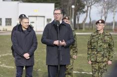 President Vučić: I am satisfied with the Serbian Armed Forces equipment procurement