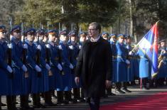 President Vučić Arrived in “Topčider” Barracks