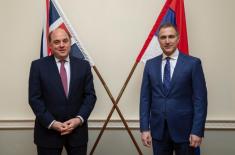 Minister Stefanović Meets Secretary of State for Defence Wallace in London 