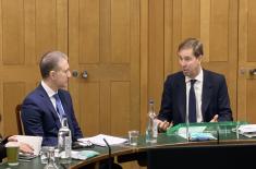 Minister Stefanović with Chairs of Defence Committee and Group for Serbia in British Parliament