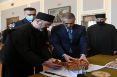 Minister Stefanović attends celebration of St. Sava Day at Military Grammar School