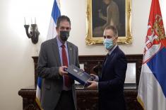 Minister Stefanović presents Ambassador of Israel with archives about Jewish suffering in Independent State of Croatia