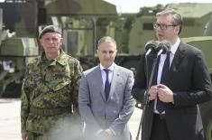 President Vučić: I am proud of the armed forces and our Serbia 