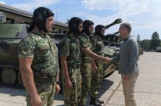 Minister Stefanović visits Kraljevo-based artillery units equipped with modernized assets 