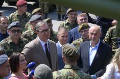 President Vučić: We will continue to strengthen armed forces and defence industry