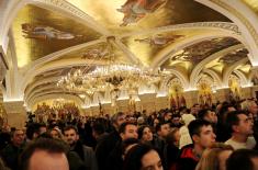 Members of the Ministry of Defence and Serbian Armed Forces Welcomed Christmas Day in the Saint Sava Church