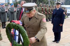 Delegation of the Ministry of Defense and the Serbian Armed Forces laid wreaths on the occasion of the Defenders of Fatherland Day