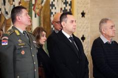 Members of the Ministry of Defence and Serbian Armed Forces Welcomed Christmas Day in the Saint Sava Church