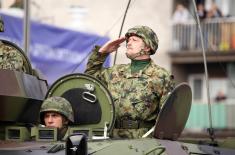 The Serbian Armed Forces at the ceremony in Novi Sad