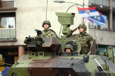 The Serbian Armed Forces at the ceremony in Novi Sad