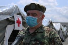 The Serbian Armed Forces Set up a Field Hospital in Novi Pazar