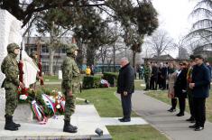 Delegation of the Ministry of Defense and the Serbian Armed Forces laid wreaths on the occasion of the Defenders of Fatherland Day