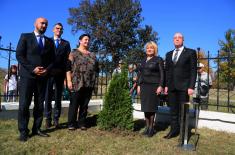 The Tree of Peace planted at the Memorial Complex “Šumarice” near Kragujevac