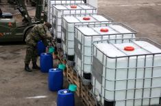 Five thousand litres of alcoholic solution for the Serbian Armed Forces from “Prva iskra”, Barič